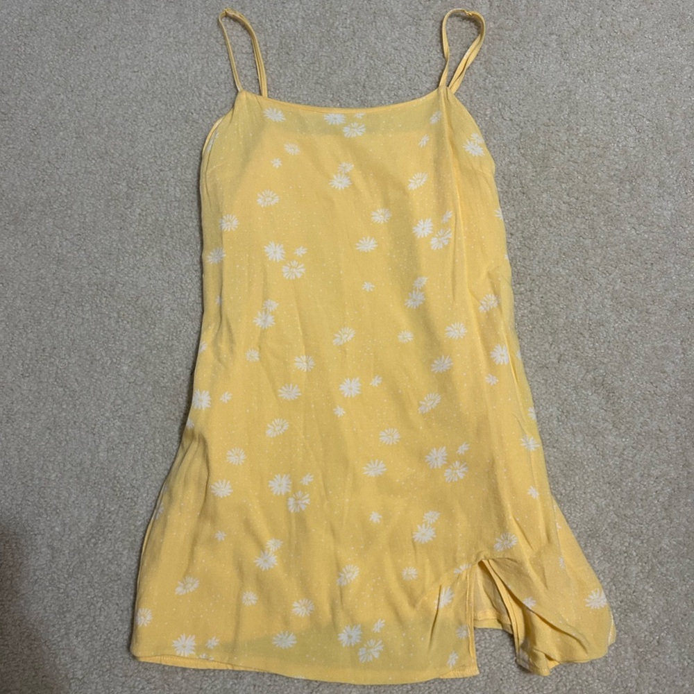 Kendall and Kylie Yellow Floral Dress